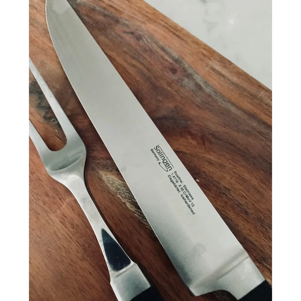 Solingen Carving Knife Set Stainless Germany Rostfrei Eisgehartet‎ NWB